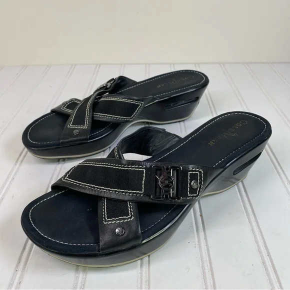 Cole Haan | Shoes | Cole Haan Nike Air Black Leather Cross  display picture 1